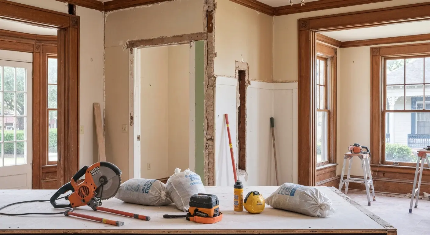 Interior selective demolition