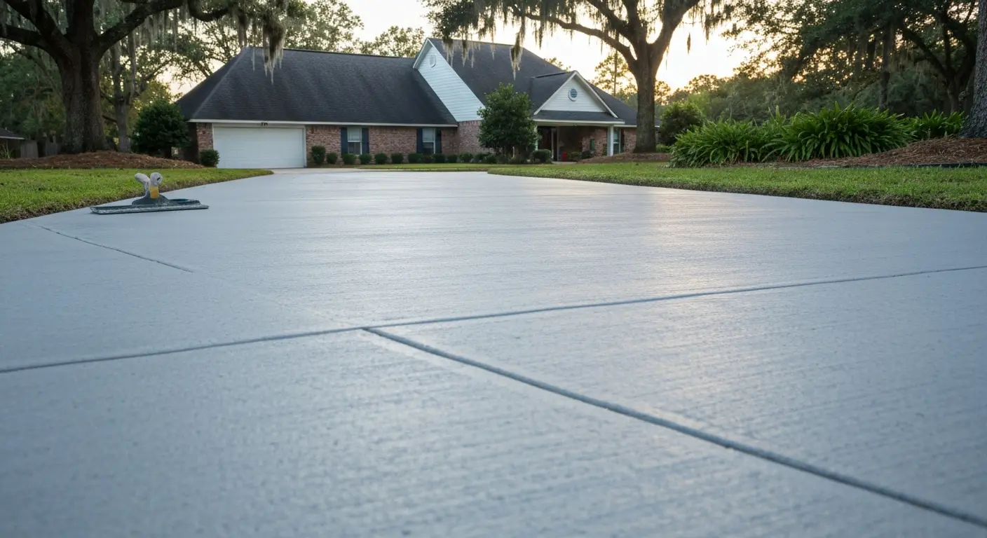 Concrete driveway project