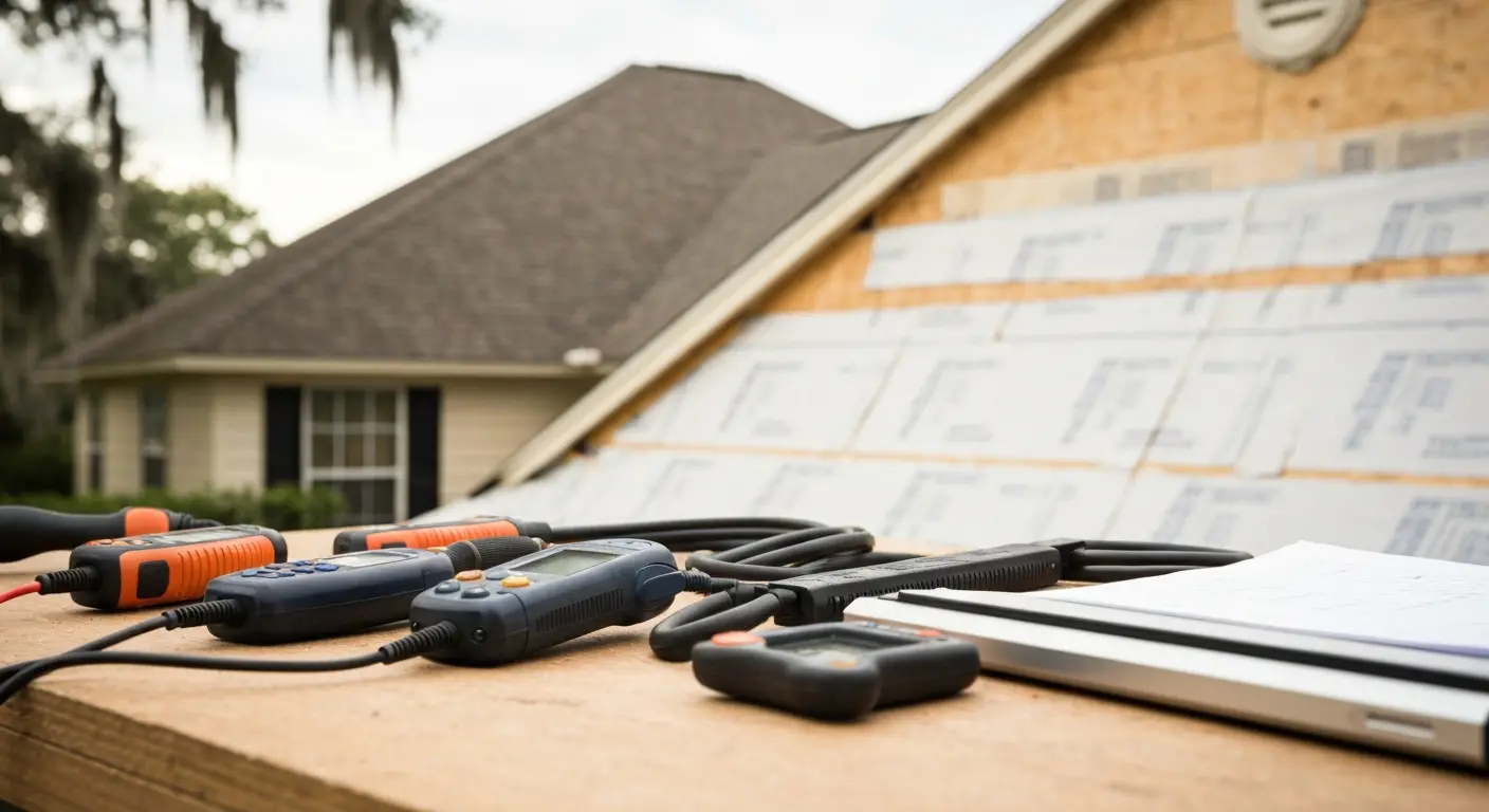 Building repair work in Ascension Parish