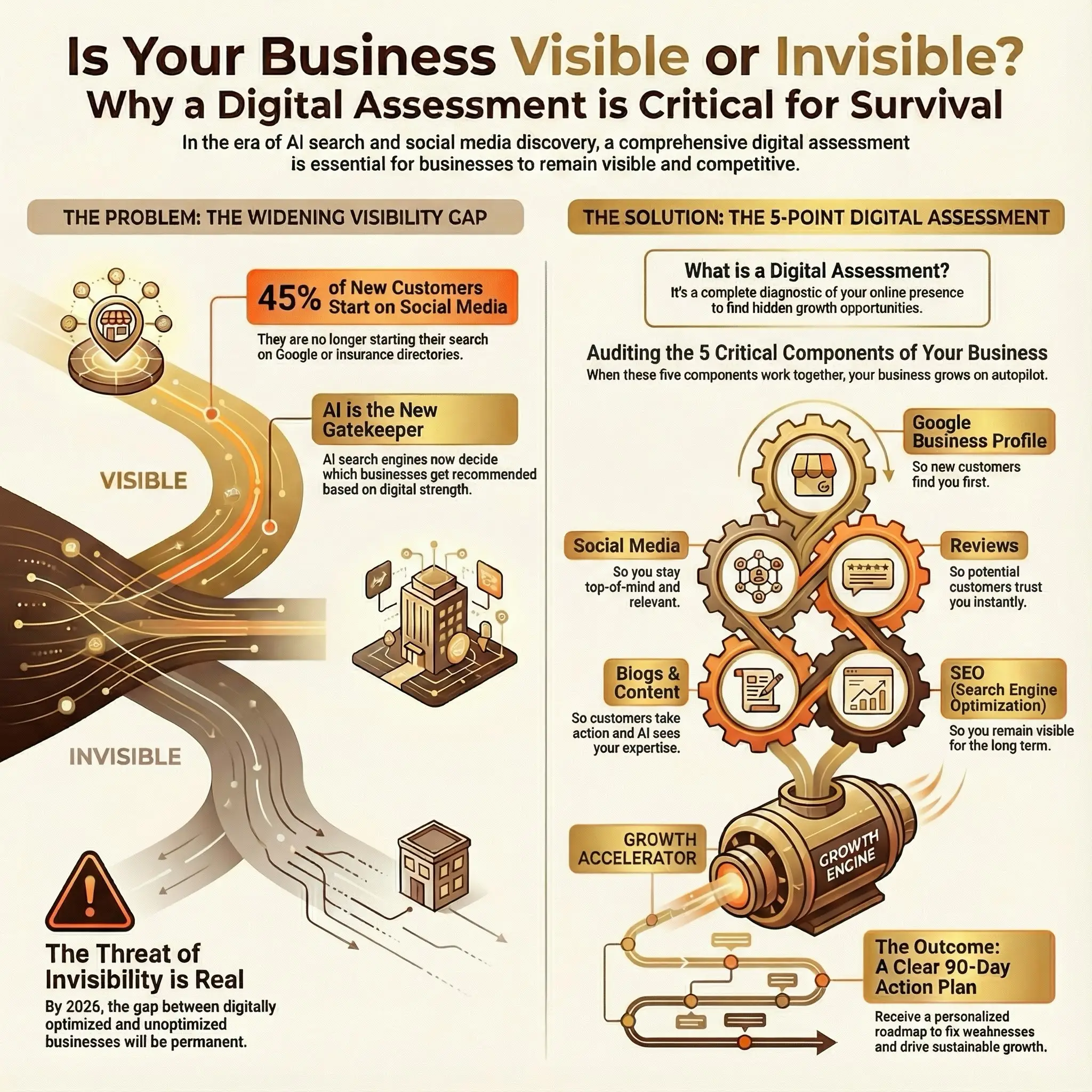 AEO and Digital Visibility Infographic