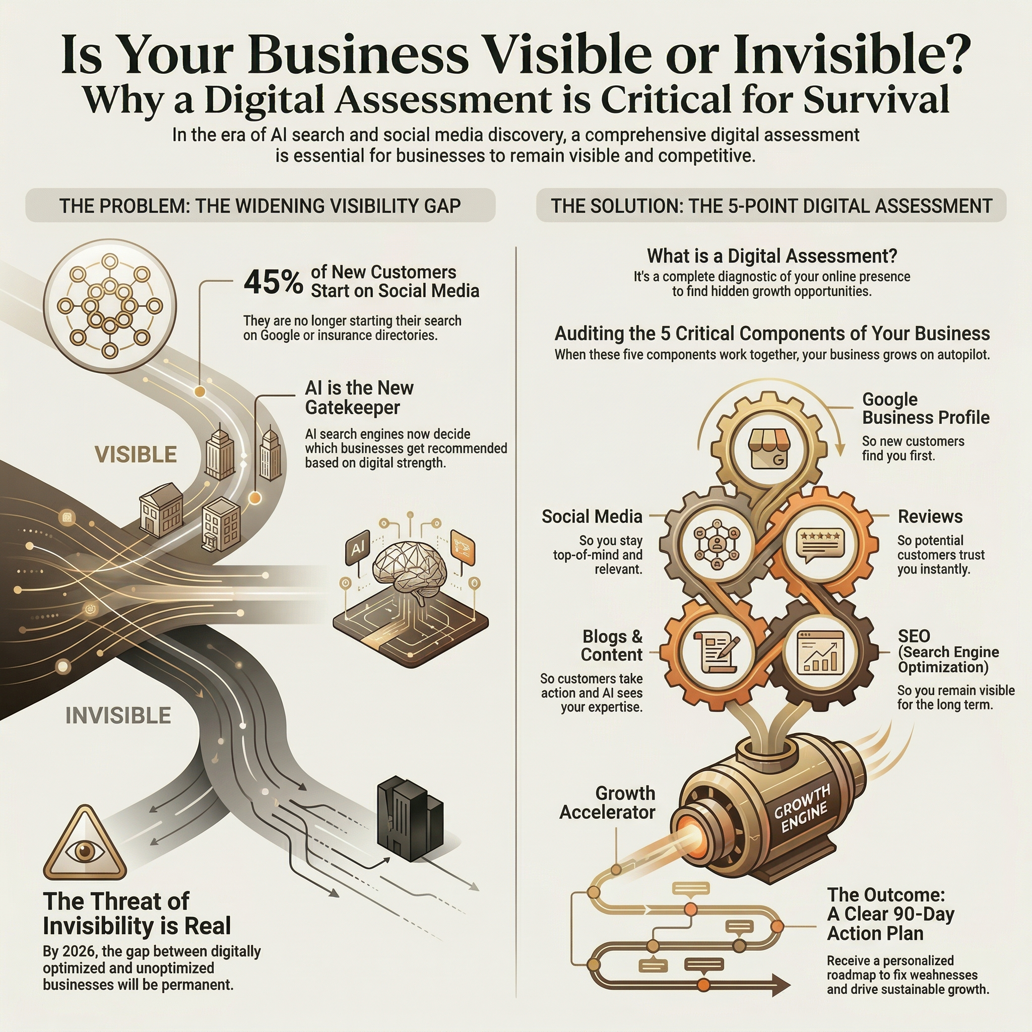 AEO and Digital Visibility Infographic
