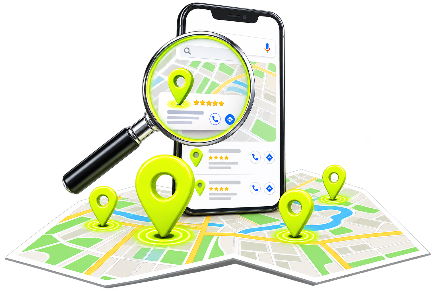 Local Eyes Digital local search strategy illustration