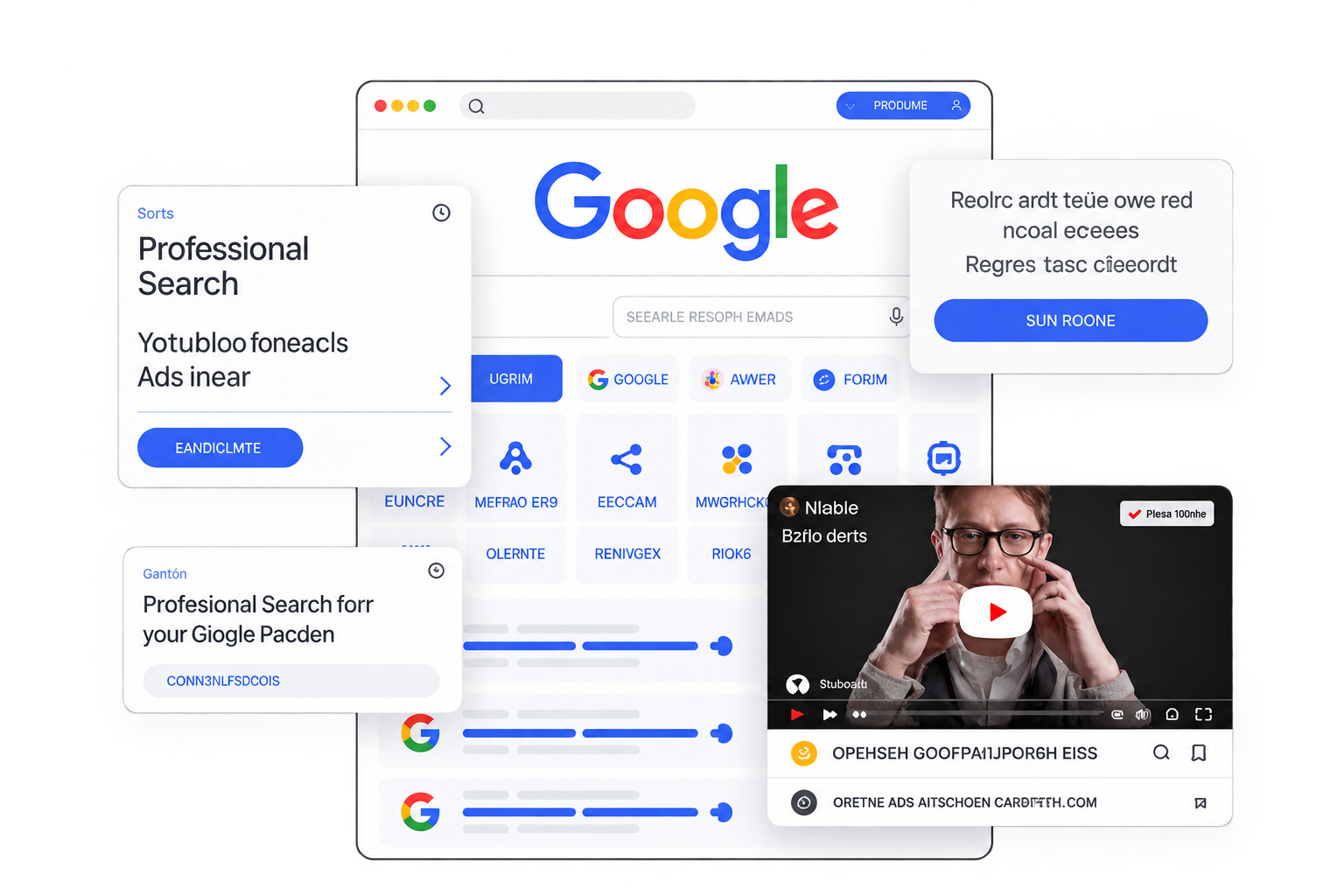 Google Ads search advertising illustration