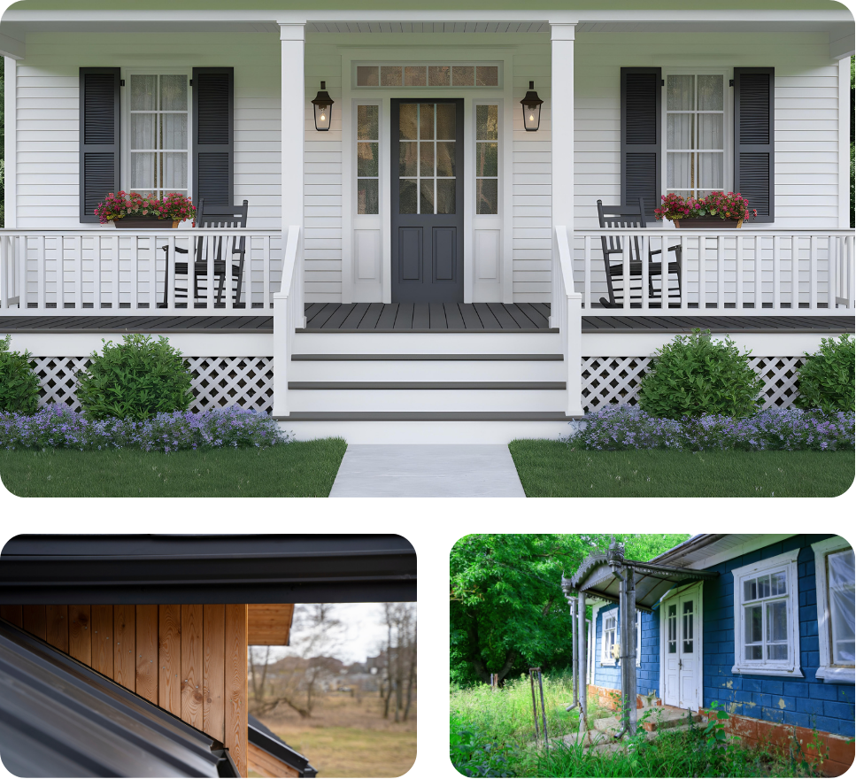 Vinyl siding residential