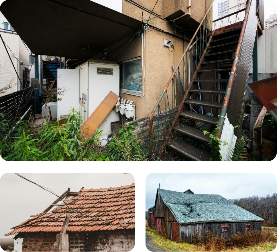 Hail damaged asphalt shingles