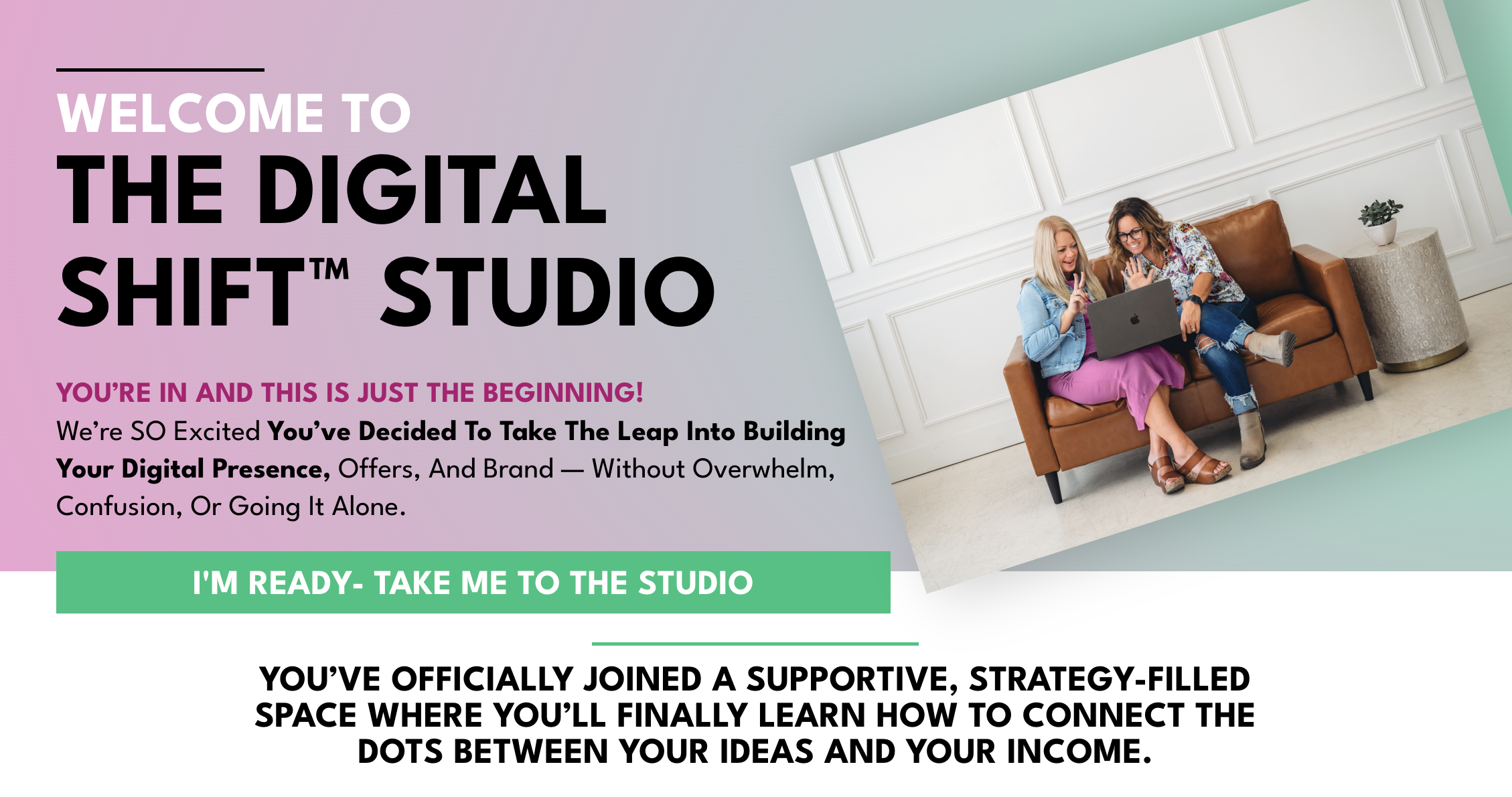 Build Your Brand & Offers Without Tech Overwhelm | Digital Shift Studio™