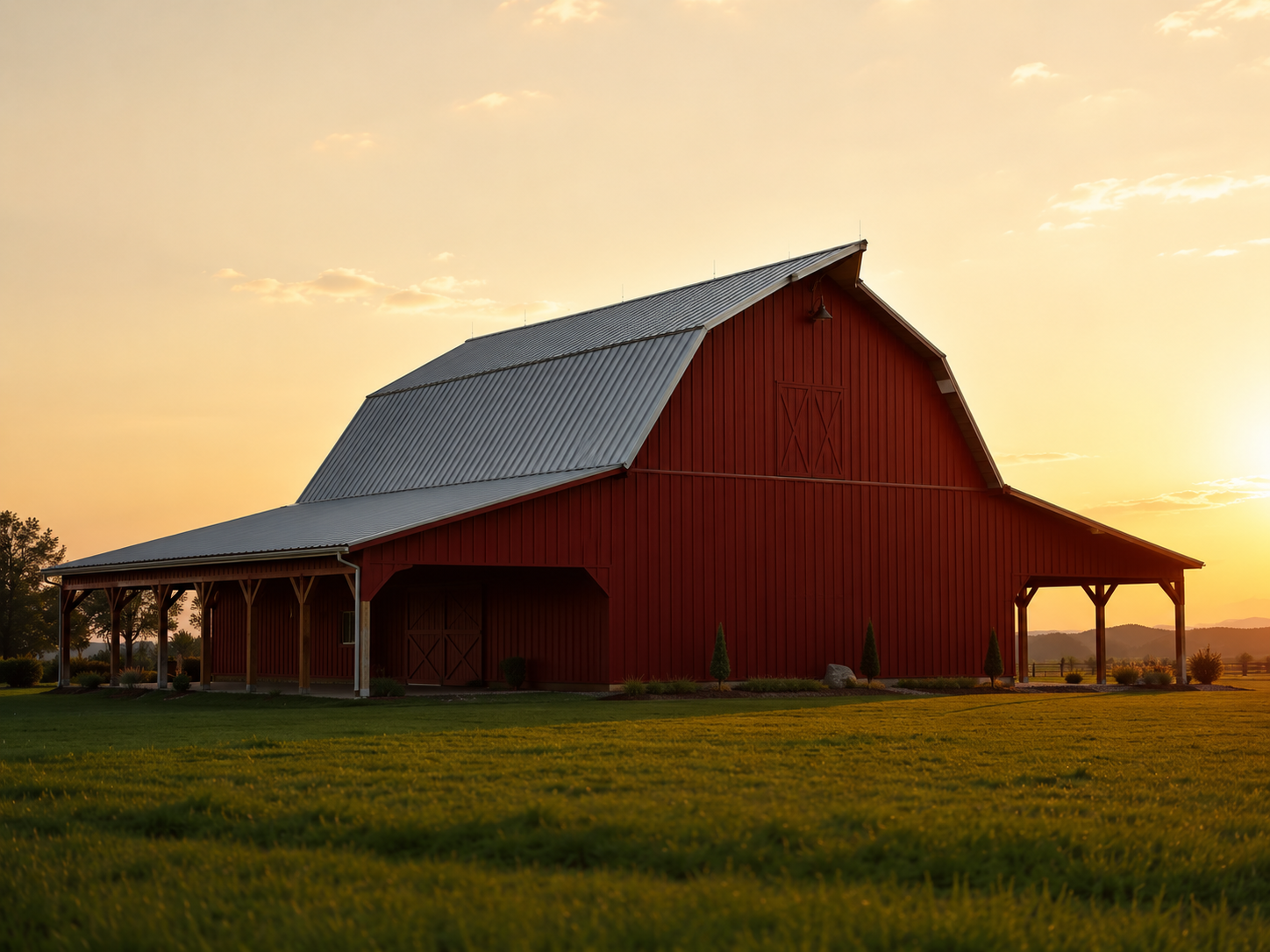 Large red barn project in Sherwood Arkansas