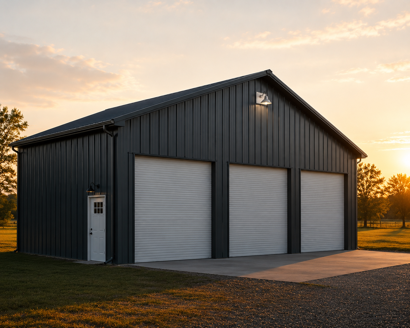 Steel garage project in Bryant Arkansas