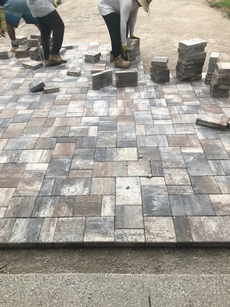 Custom driveway paver project