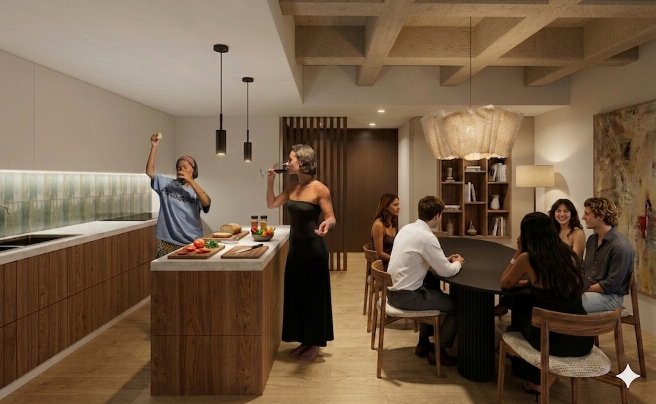 Detalle de cocina contemporánea