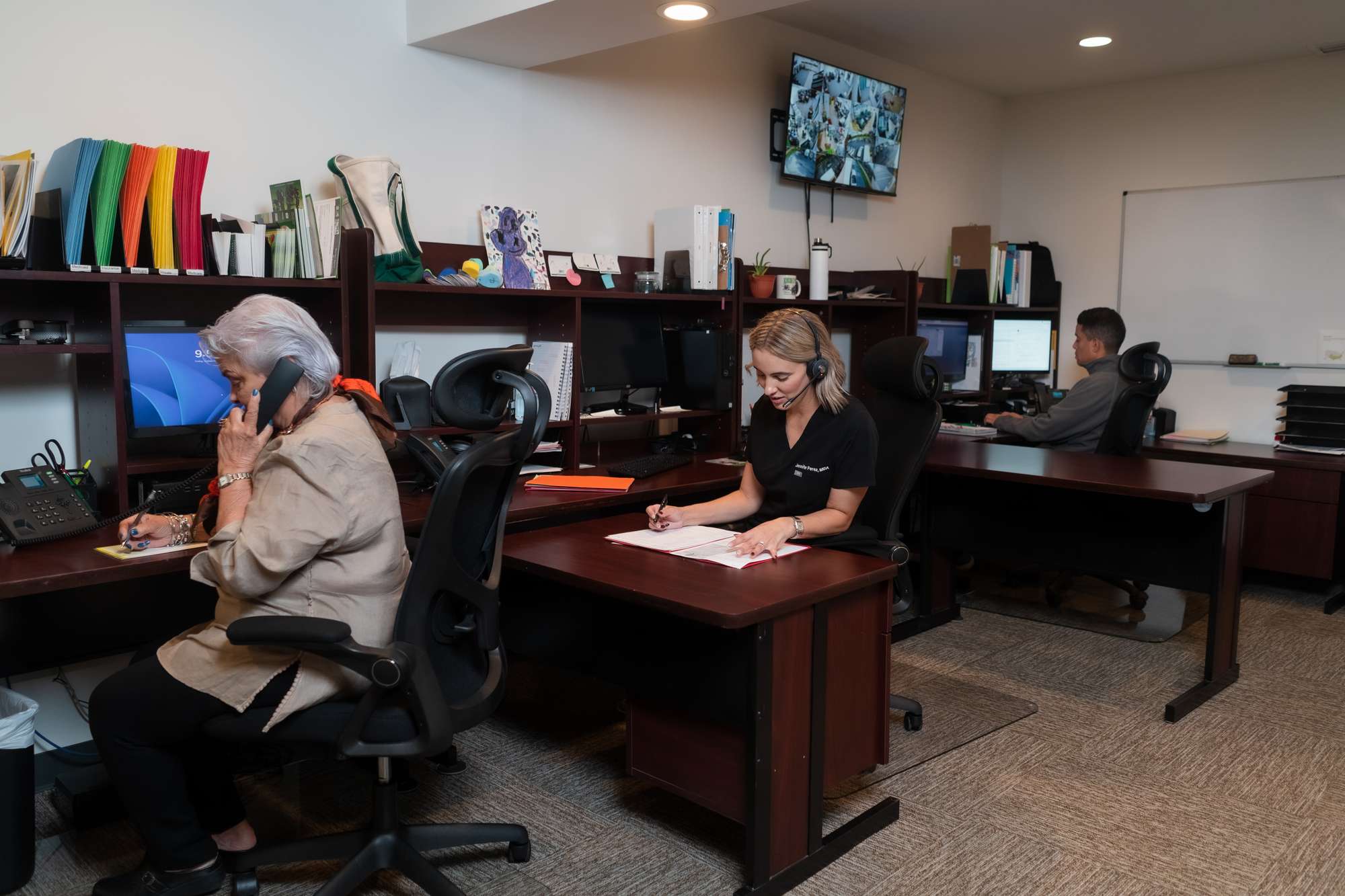 The DMR Corp office and support team