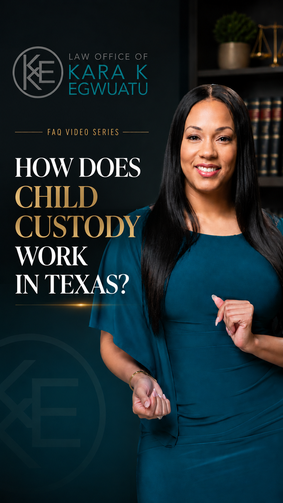 How does child custody work in Texas?