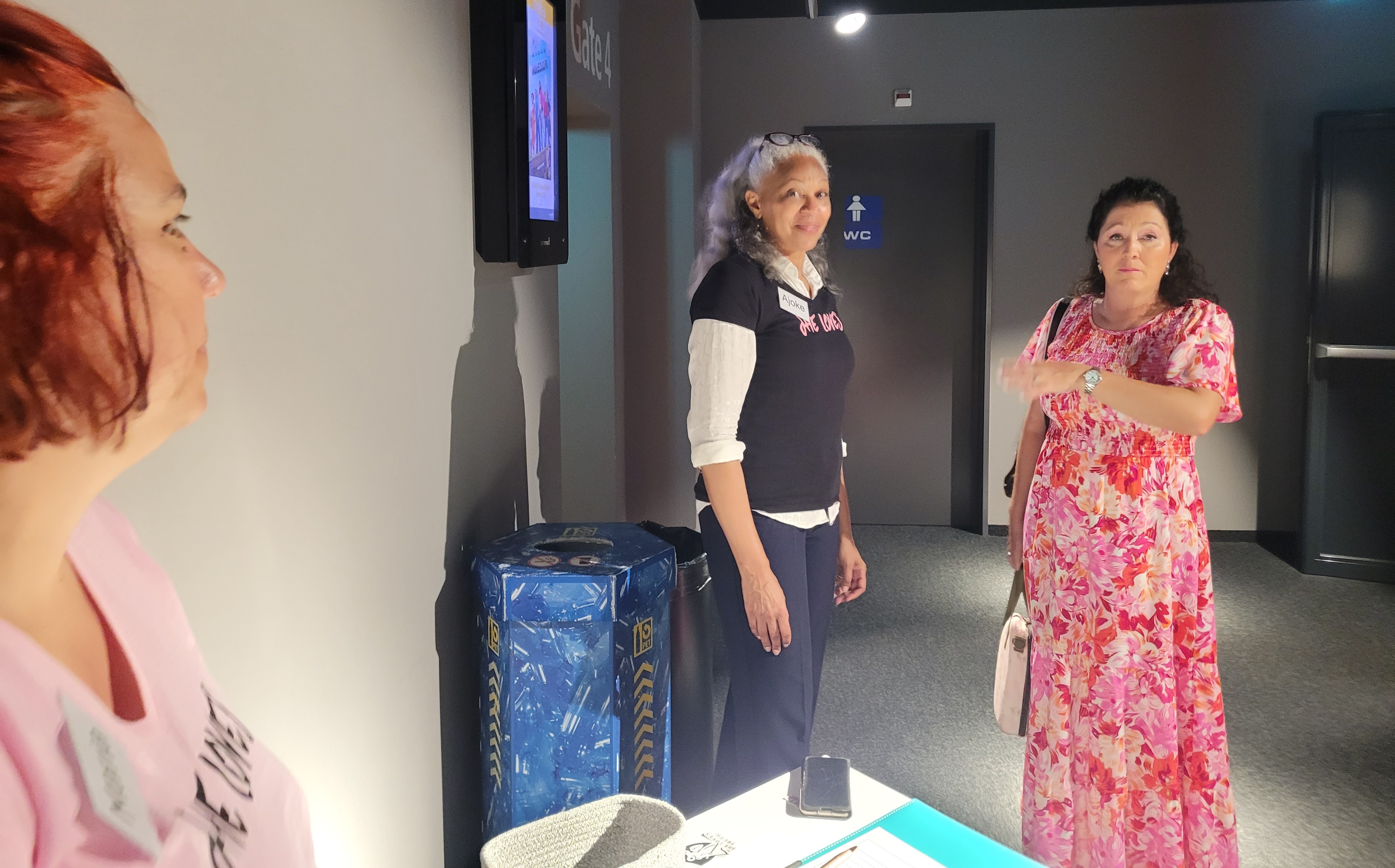 Registration table in Cinema 8 AG Switzerland  at She Loves ruth Conference June 2025