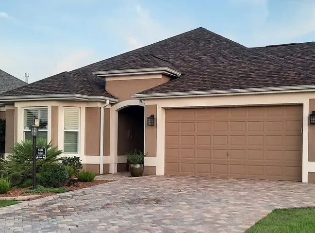 Residential home with shingle roof