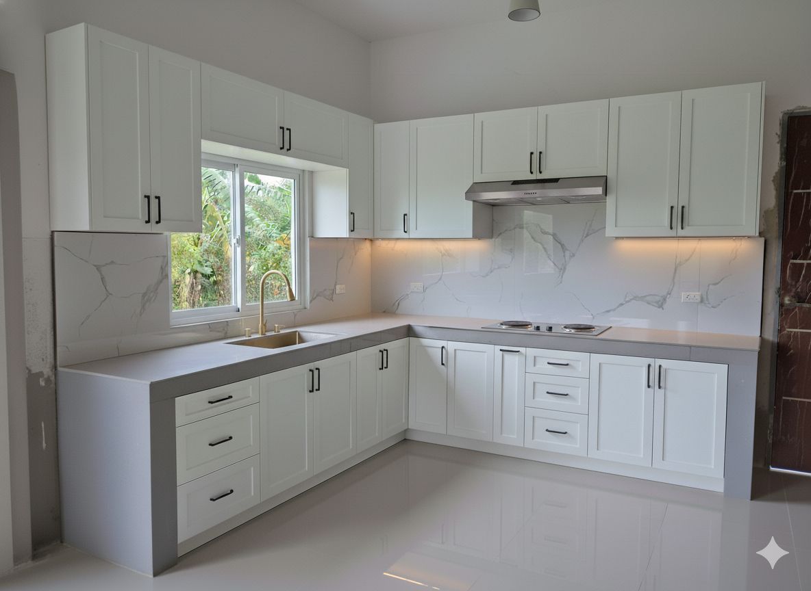 Modern kitchen renovation with updated layout and finishes