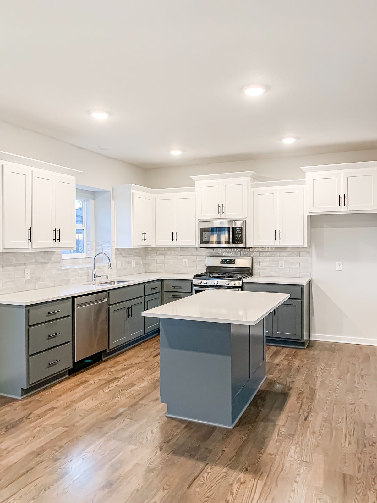 Kitchen remodeling project featuring new kitchen cabinetry