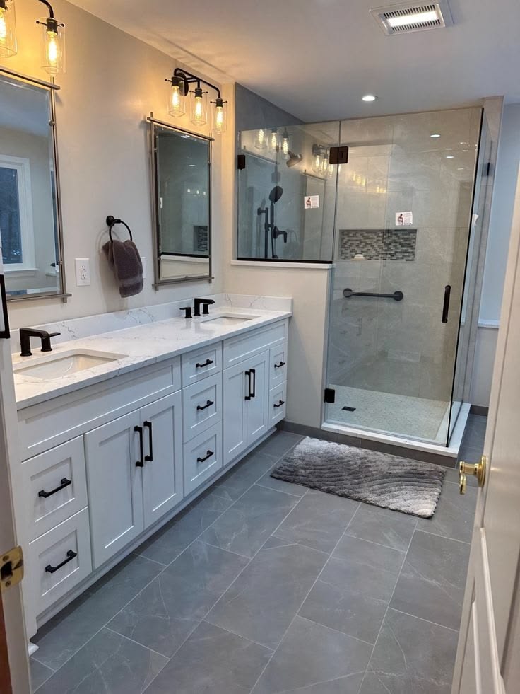 Bathroom transformation with professional remodeling and design