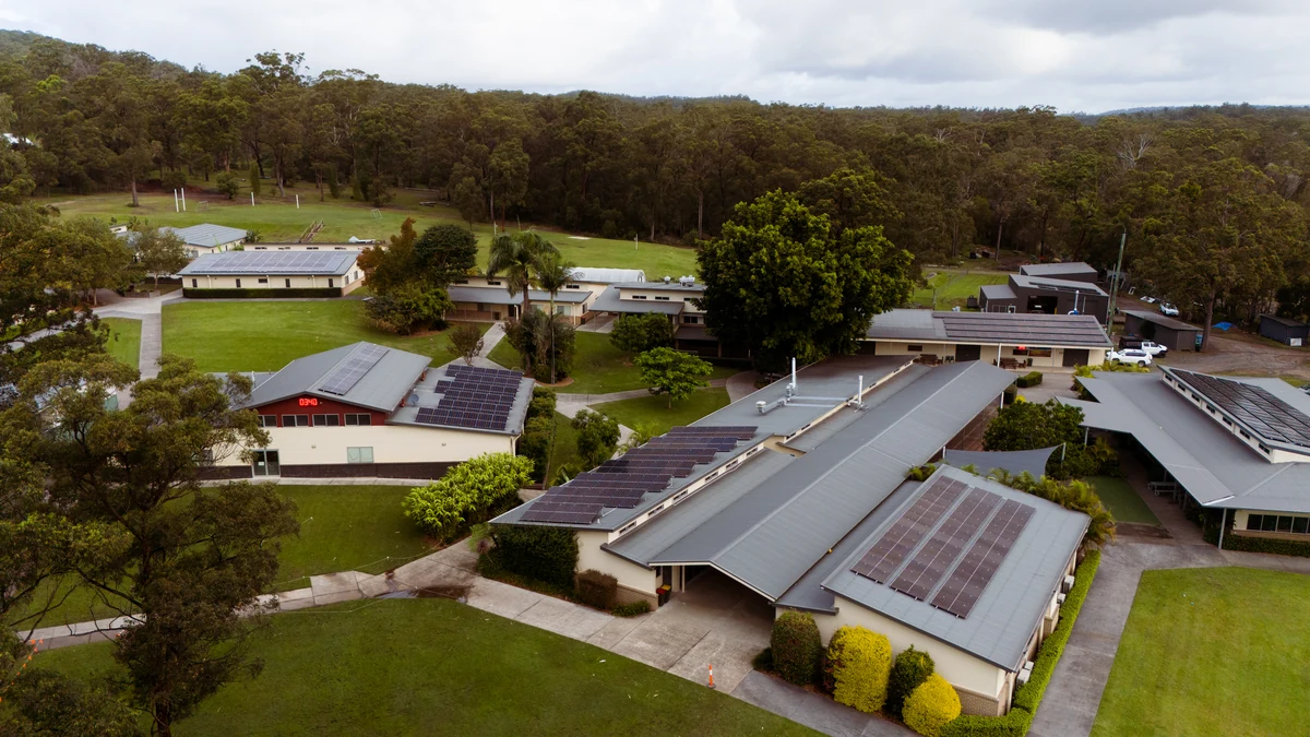 Kempsey Adventist College campus with rooftop solar