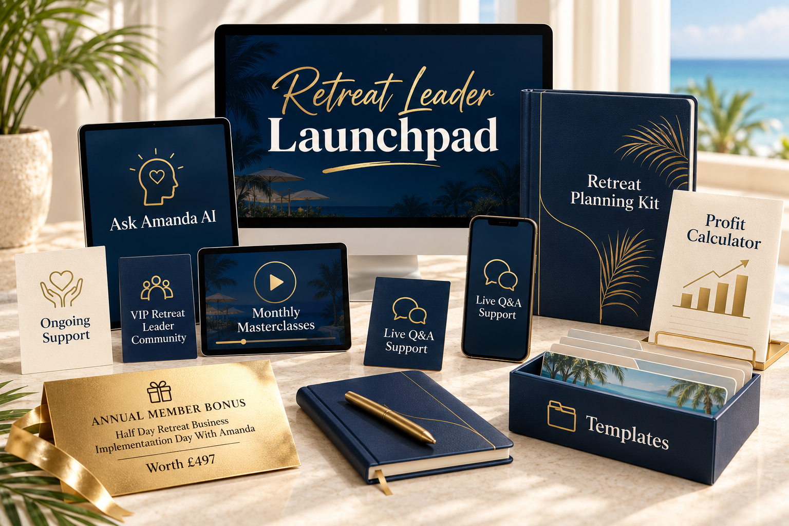 Retreat Success Club training, tools, support and annual member bonus