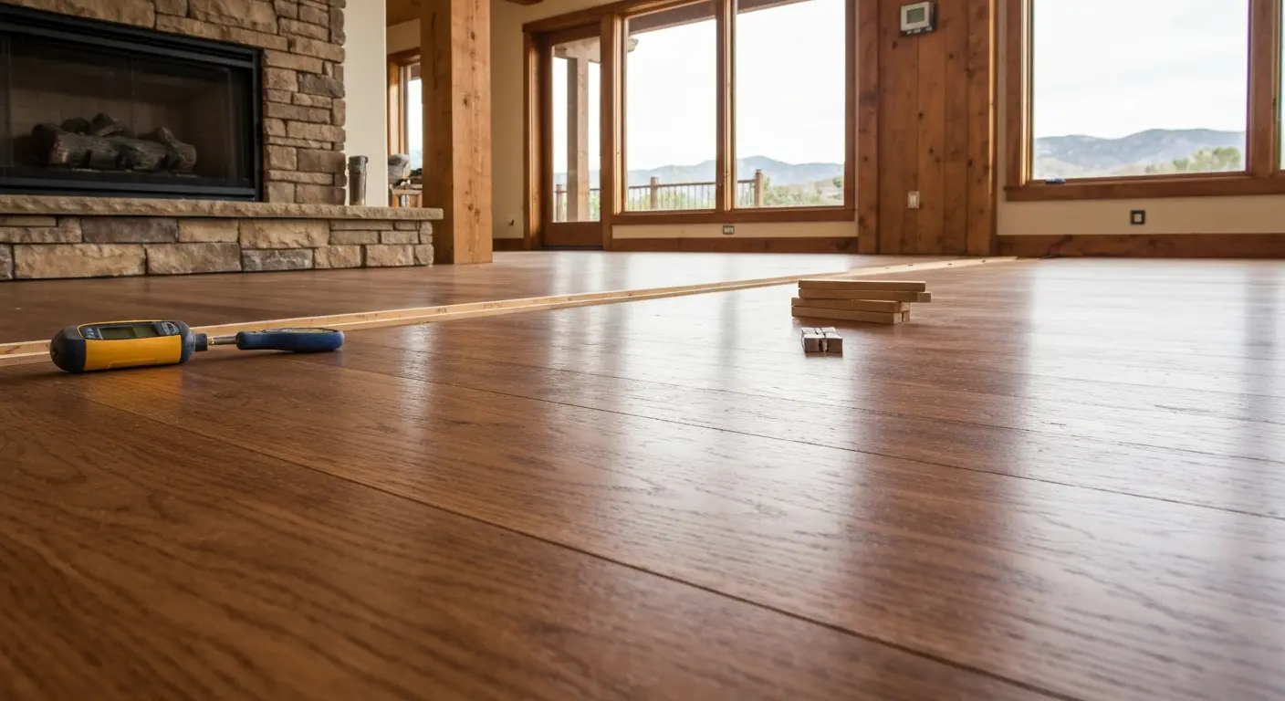 New hardwood installation