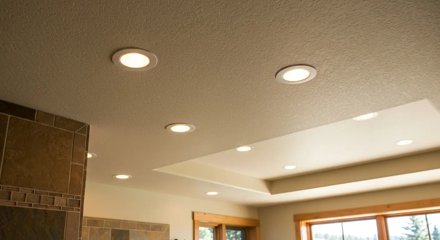 Recessed bathroom ceiling lights