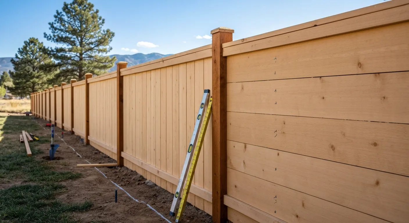 Custom fence installation in Colorado