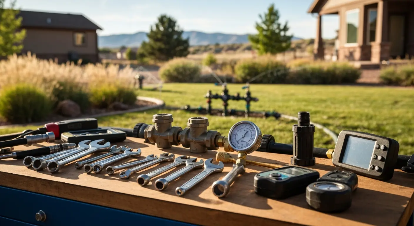 Sprinkler system repair in Colorado