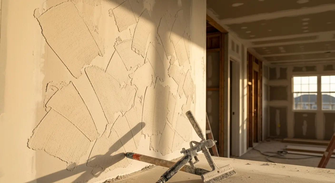 Custom texture application on drywall finish