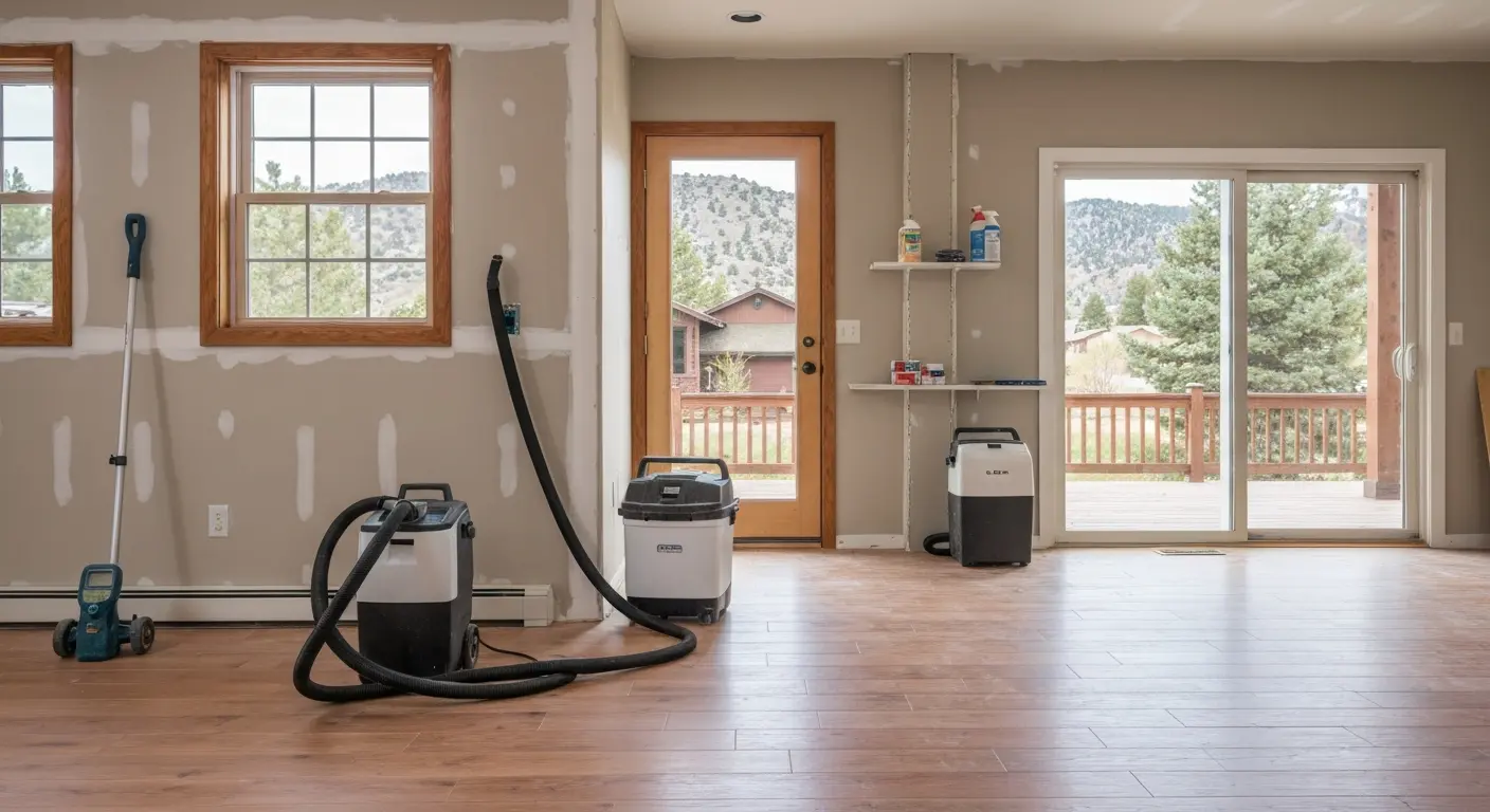 Water damage restoration project