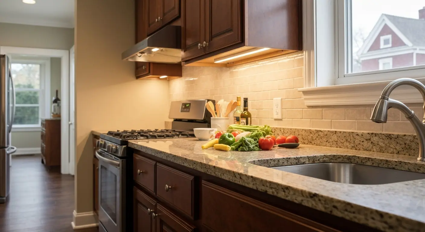 Under-cabinet lighting installation
