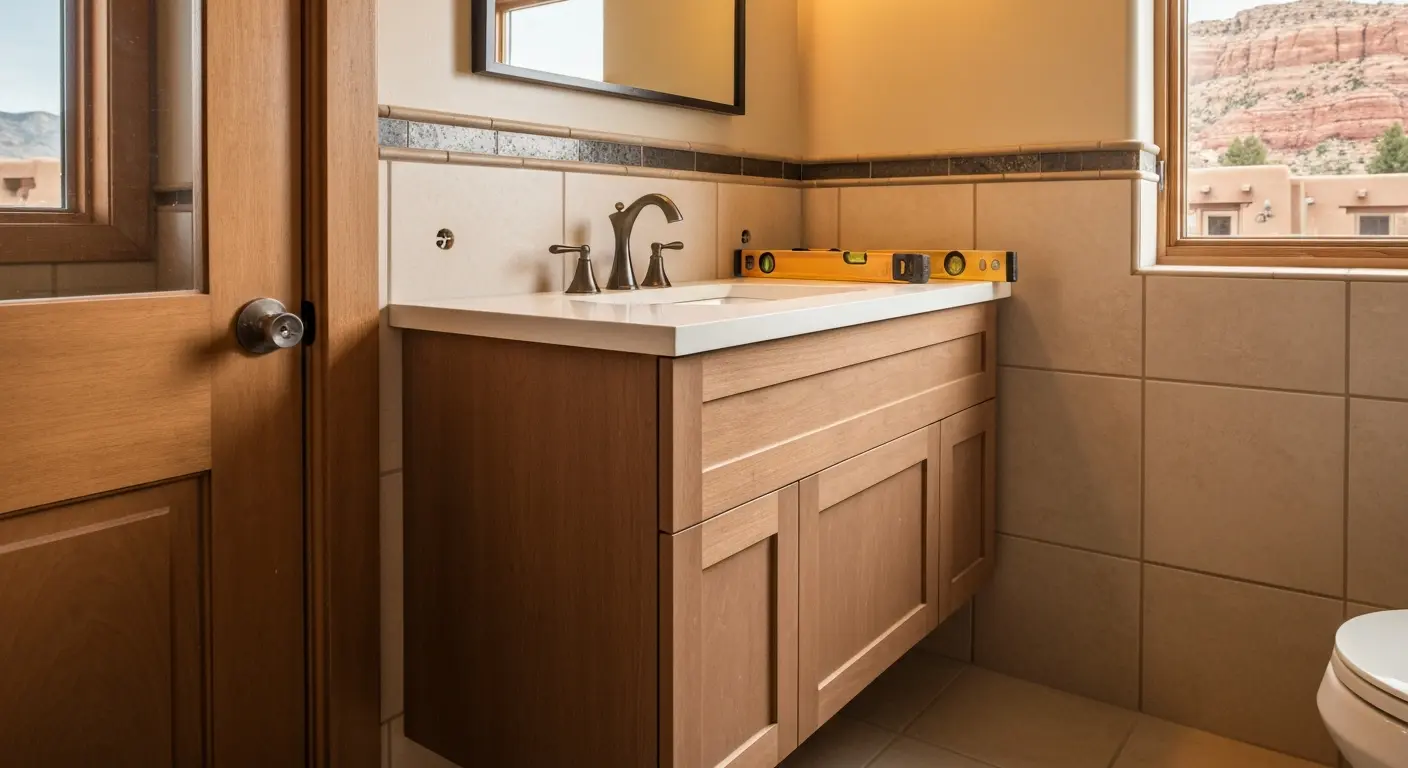 Single vanity installation
