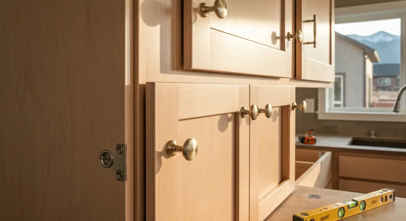 Cabinet refacing and hardware updates