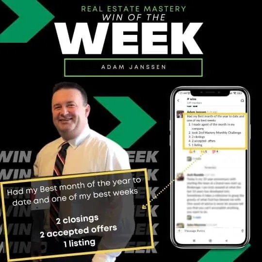 Real Estate Mastery client win