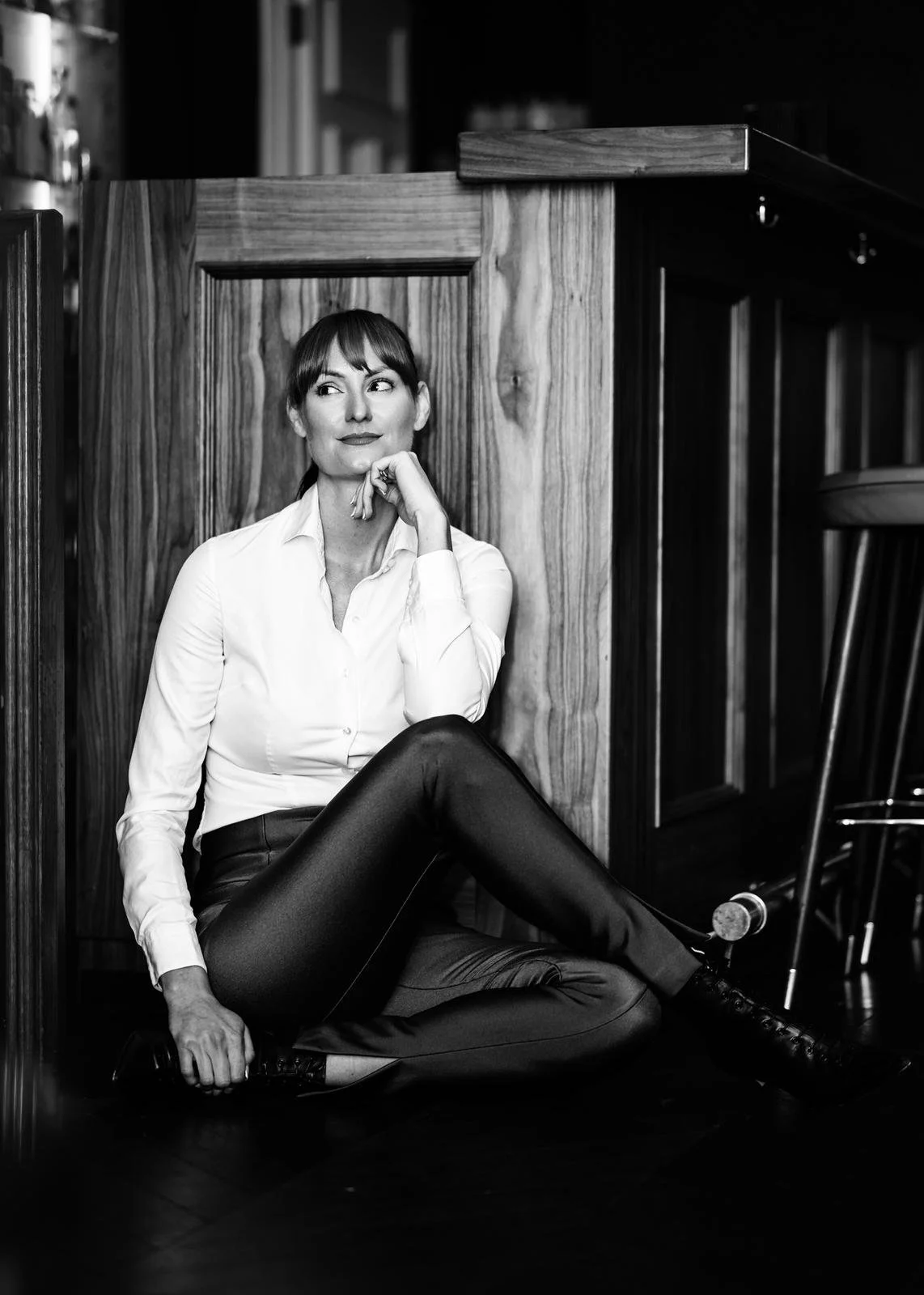 Alexandra Wood client — bespoke Savile Row tailoring