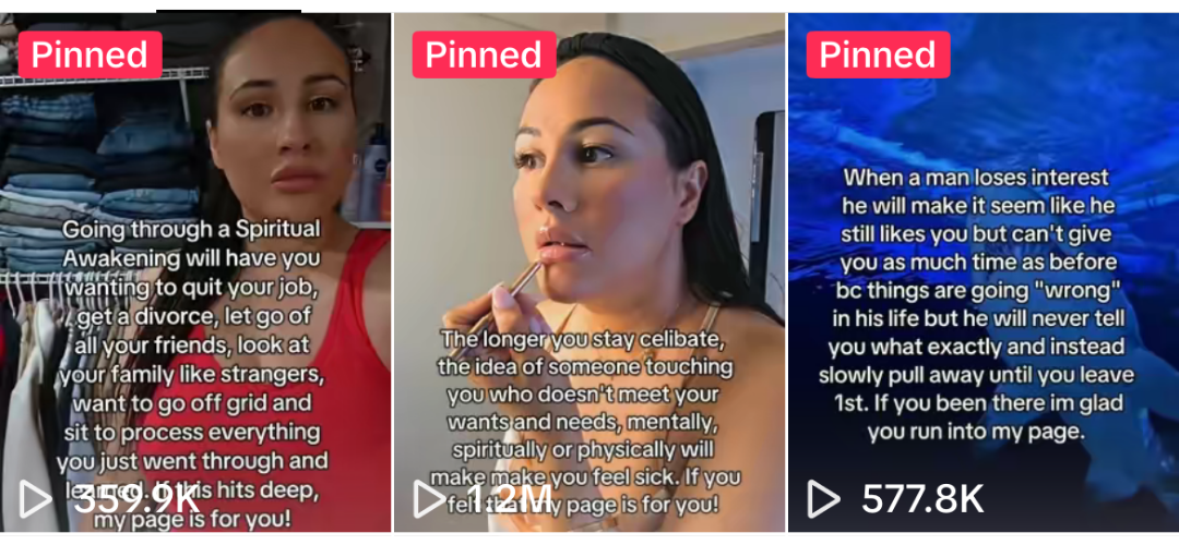 Jacqueline's social media posts and view counts after working with Minnie Courtney