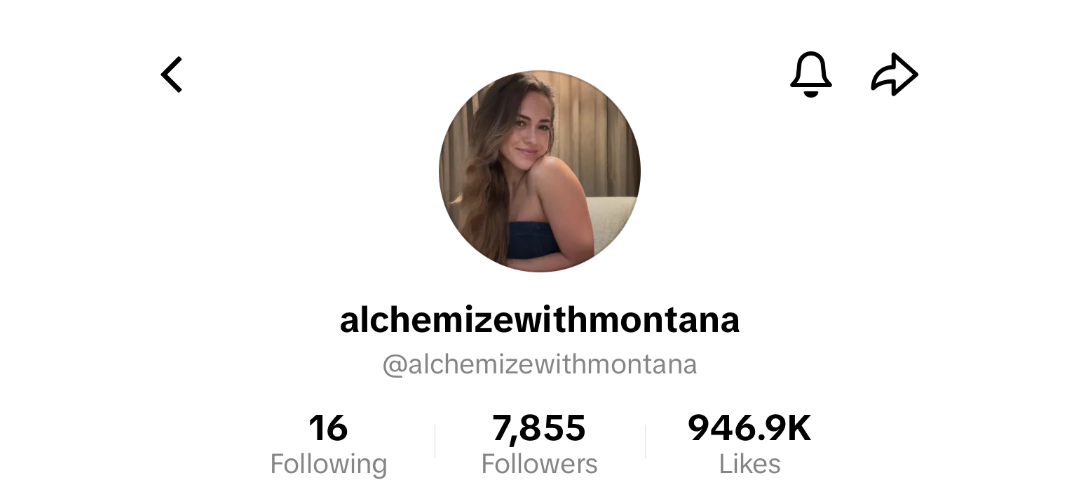 Montana's social media profile after working with Minnie Courtney