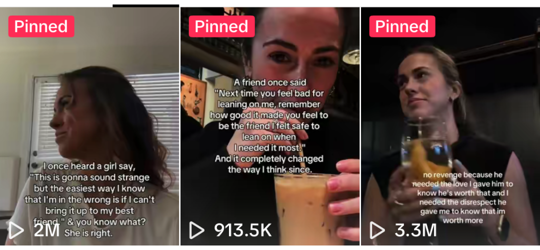 Montana's social media posts and view counts after working with Minnie Courtney