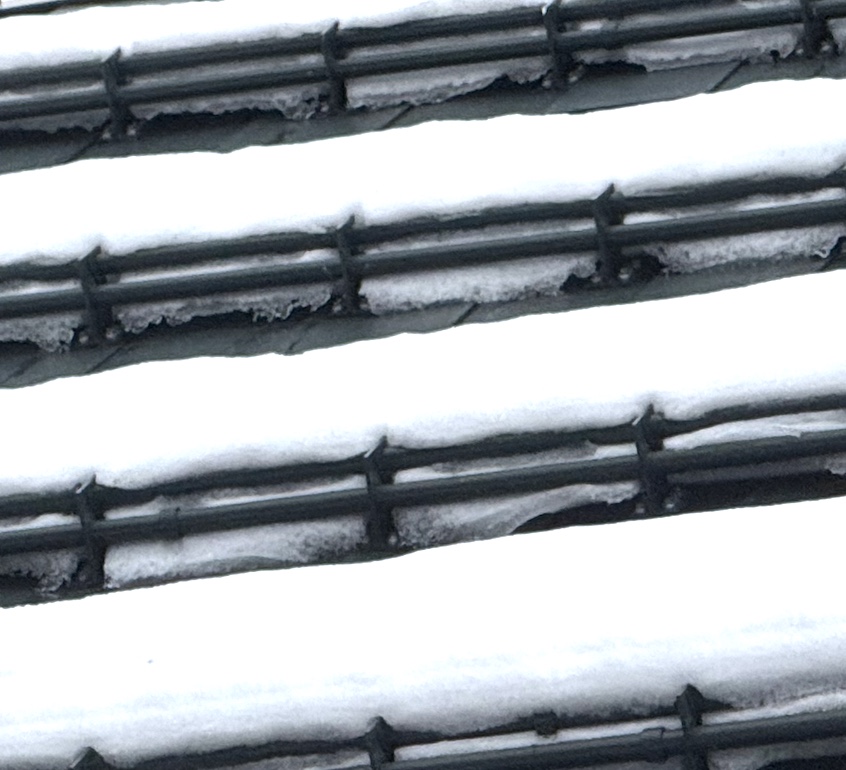 Install TRA Snow and Sun snow fence to prevent solar panel snow slides