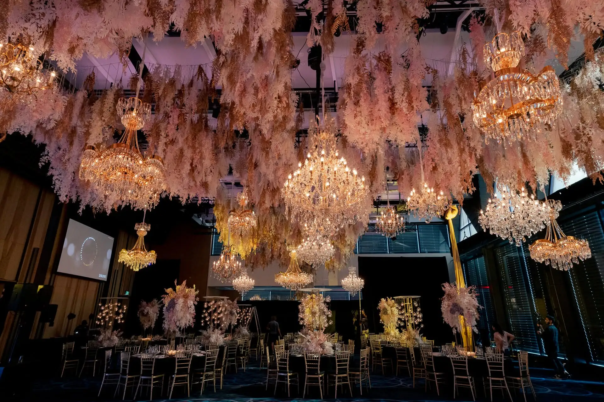 Proposal · candlelit floral setting