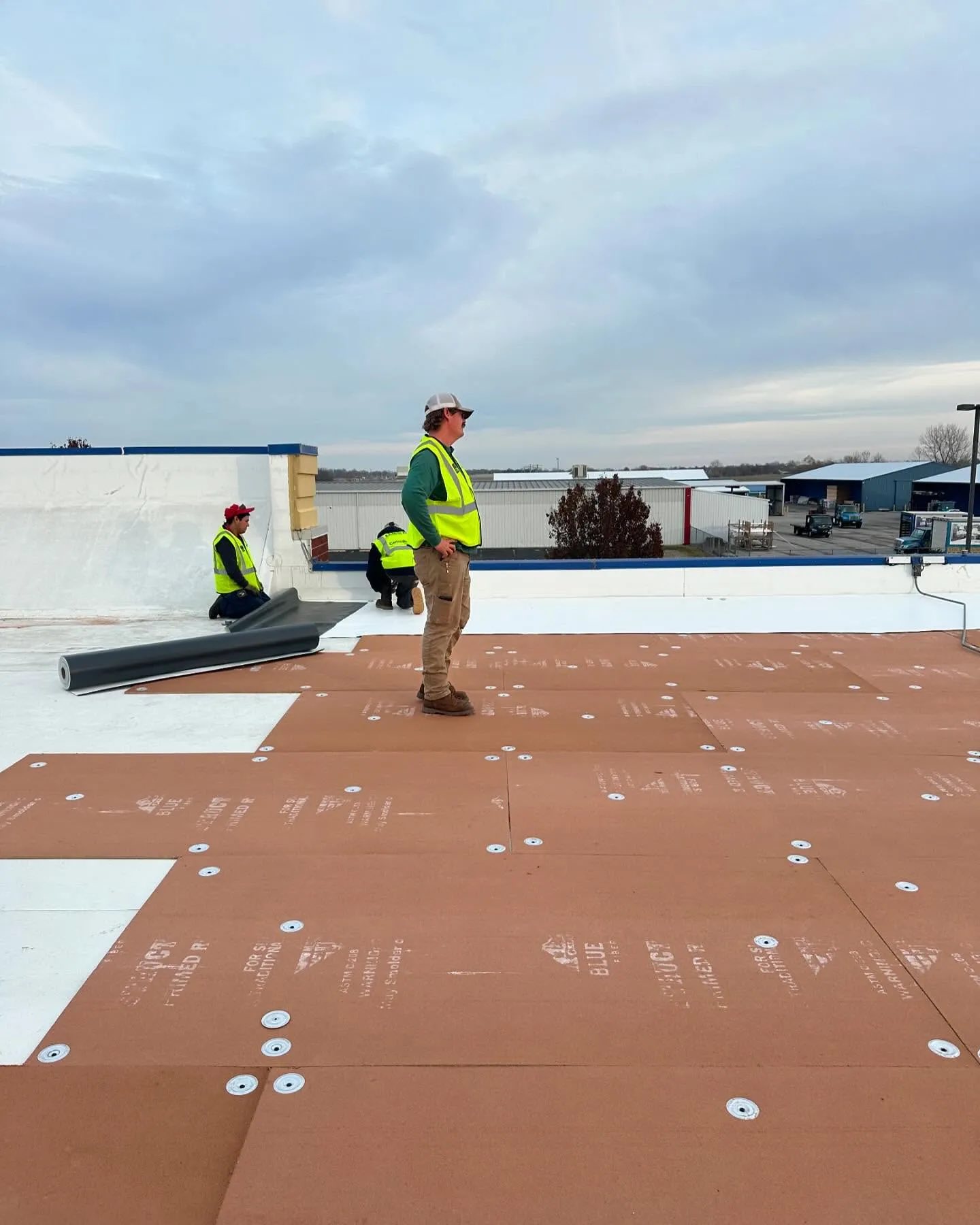 Industrial roofing project by RZR Construction