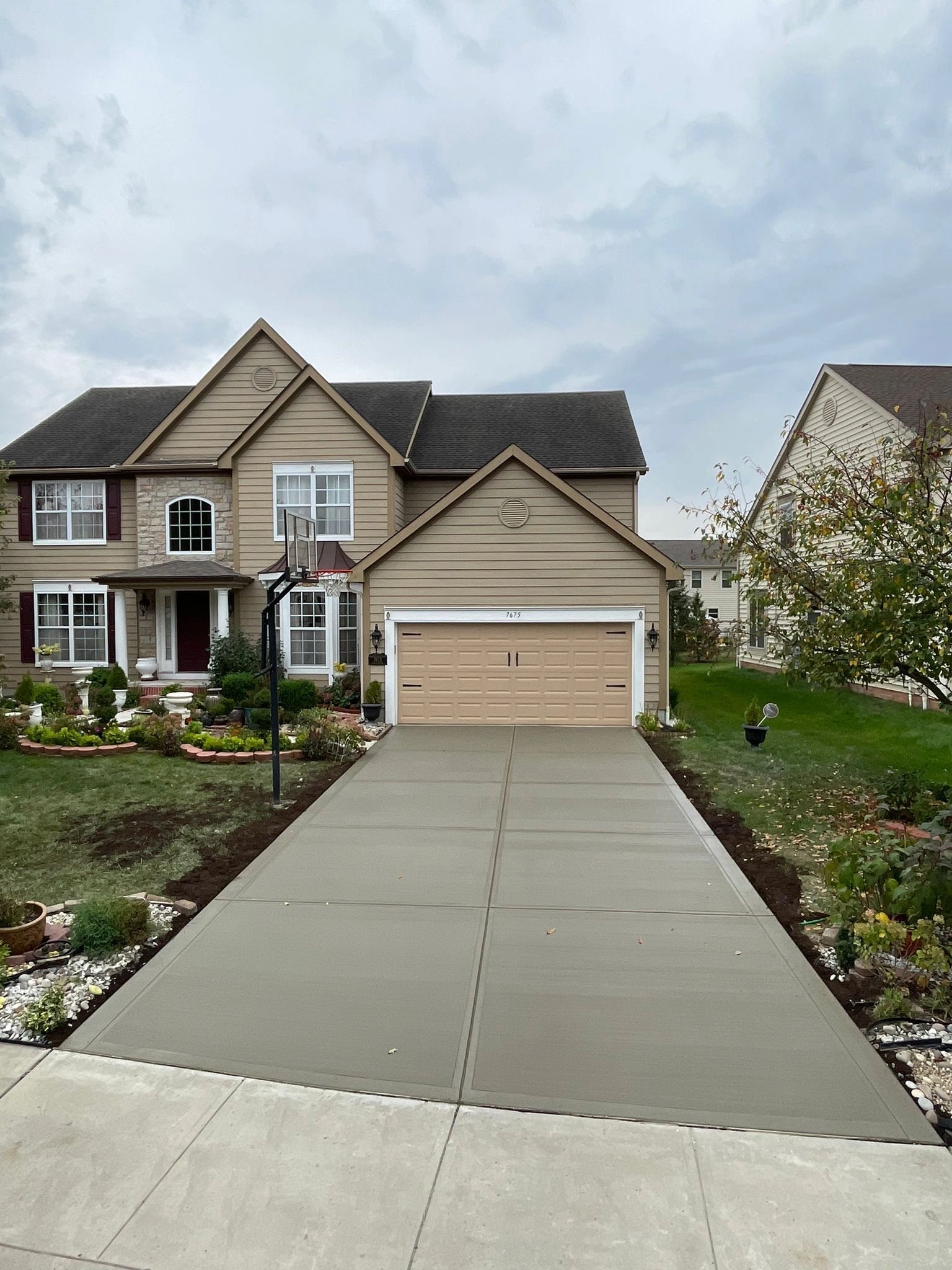 Concrete driveway and flatwork project