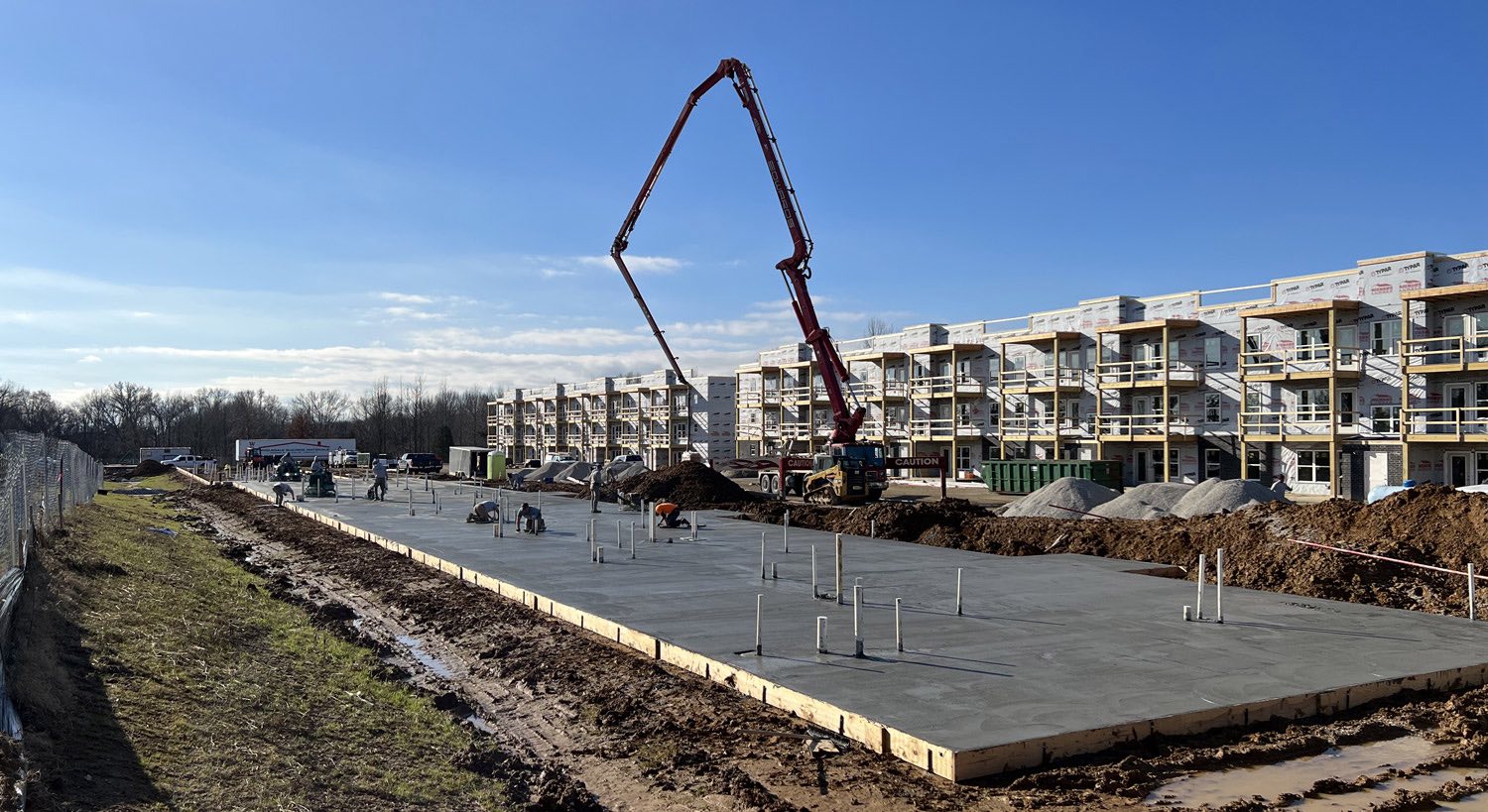 Commercial construction site