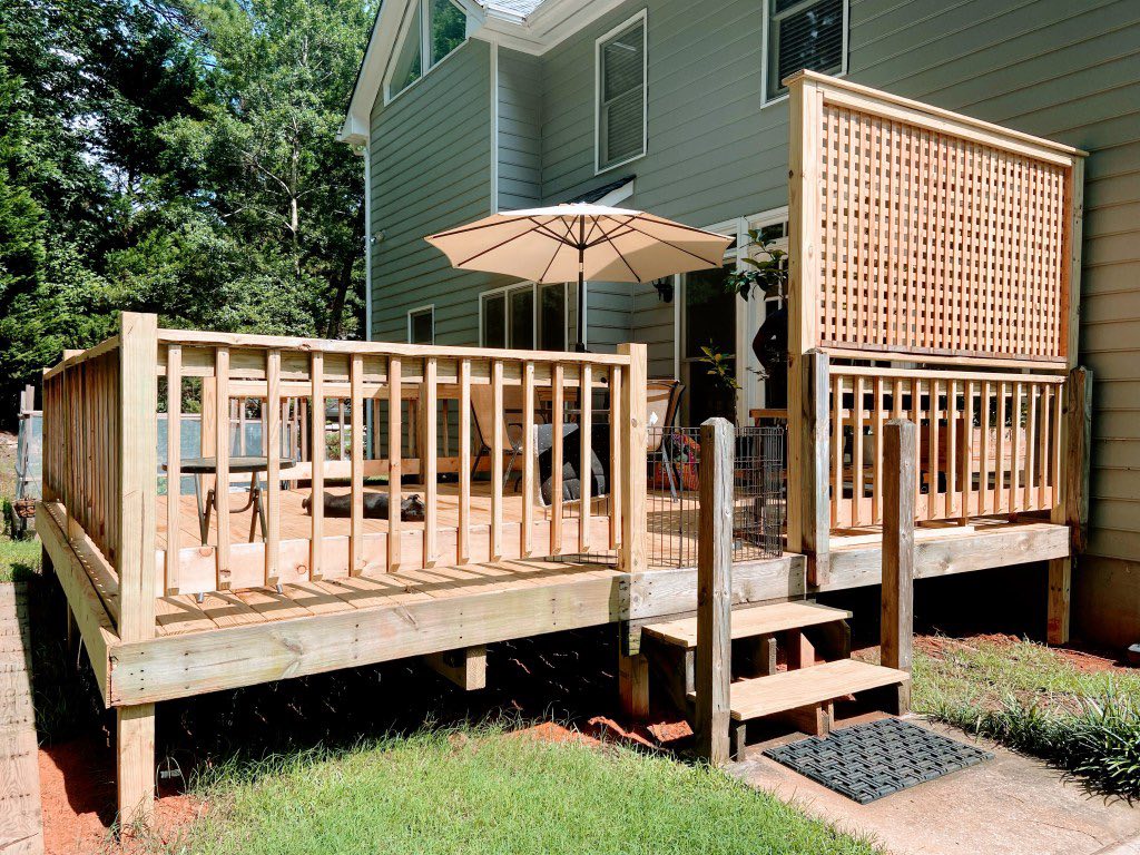 Outdoor deck or patio