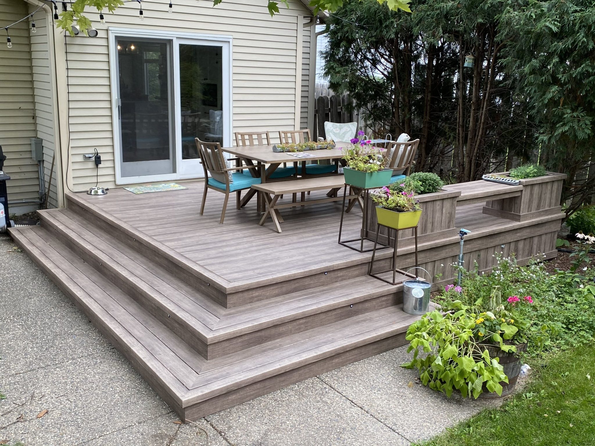 Outdoor construction project