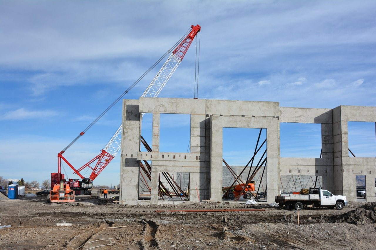 Commercial foundation and slab construction