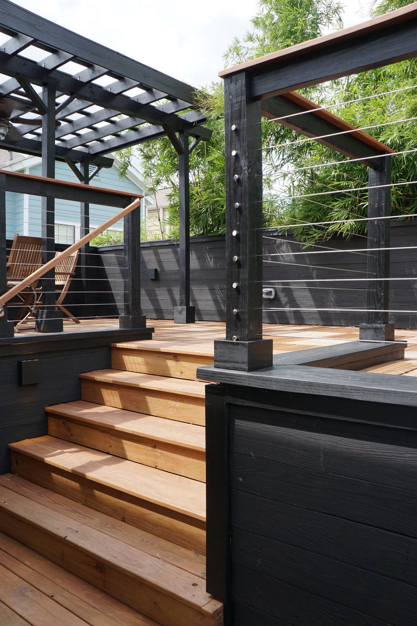 Outdoor deck construction