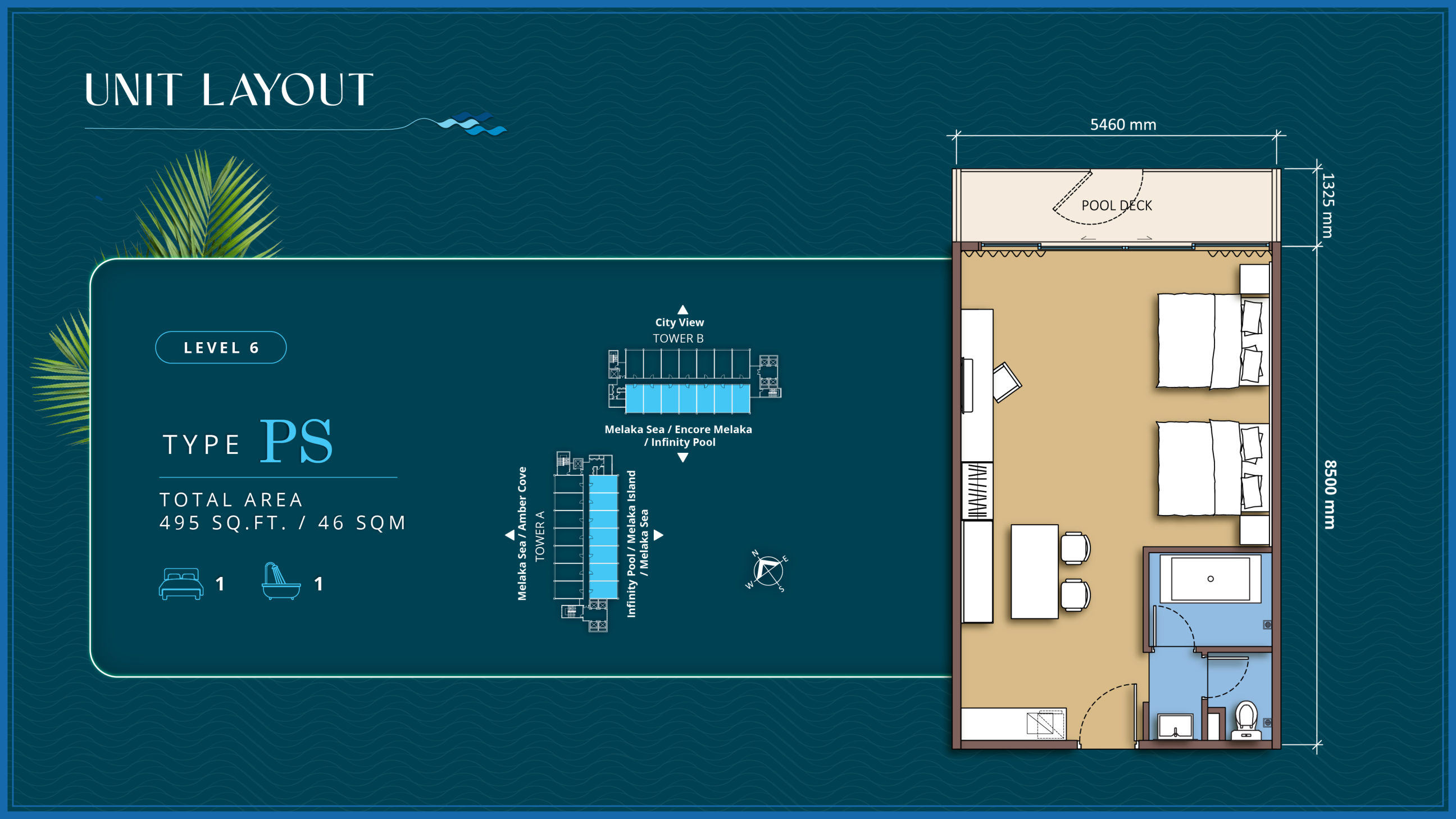 Type PS floor plan