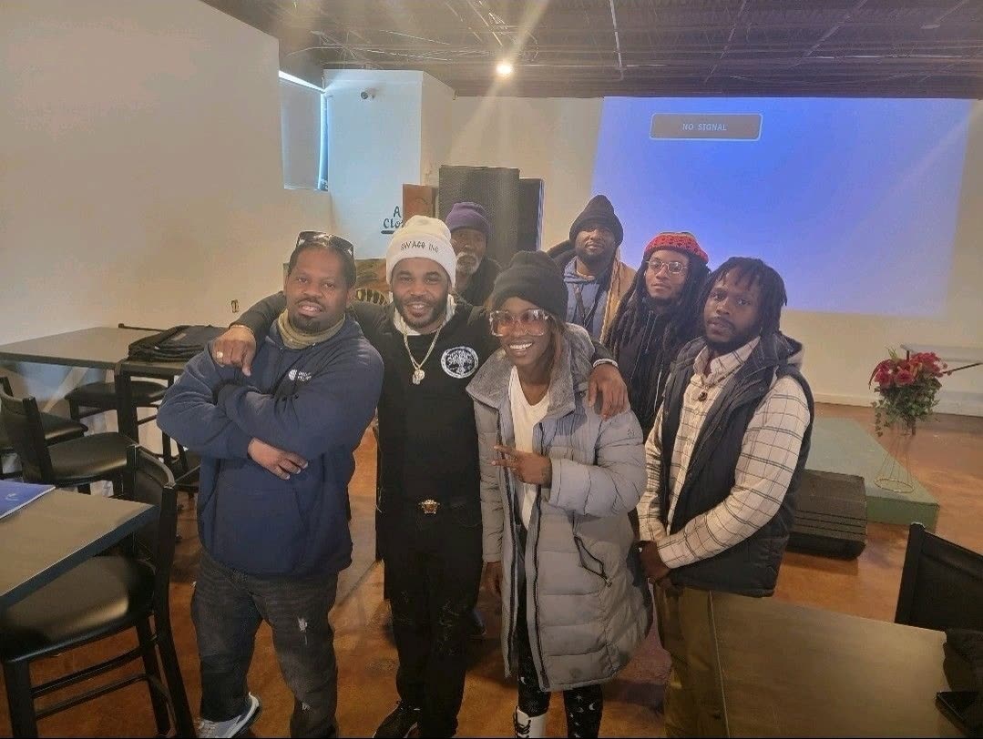 Group photo at a community gathering