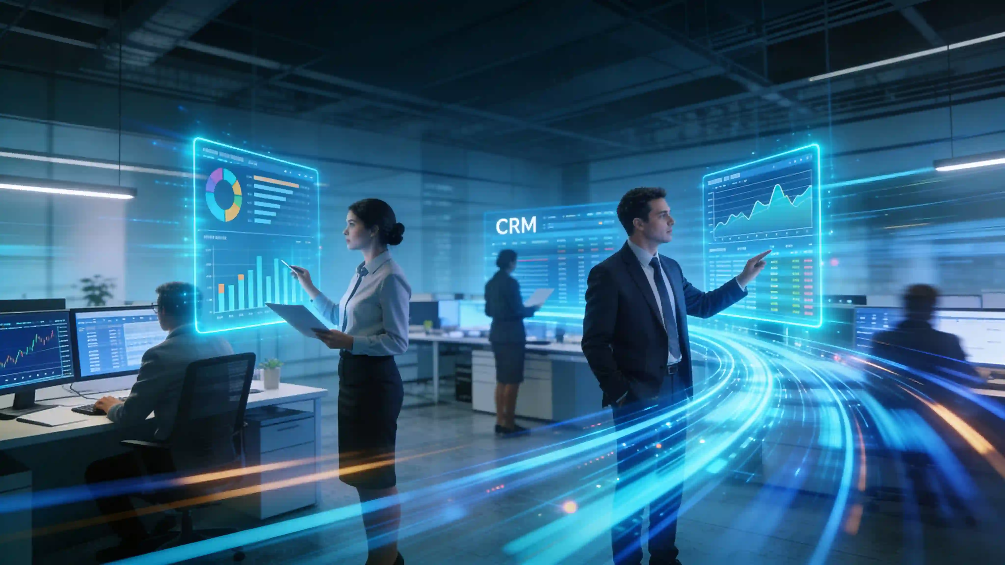 Accountants reviewing AI analytics dashboards and automation data visualizations representing rapid AI adoption in the accounting industry.