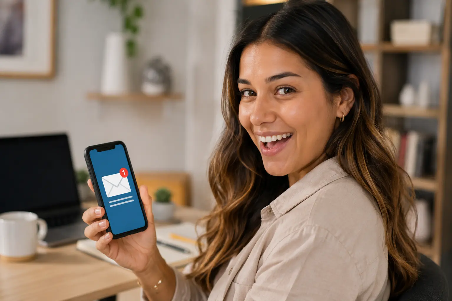 Client receiving an instant automated response on their phone from an accounting firm CRM Client receiving an instant automated response on their phone from an accounting firm CRM